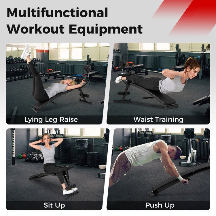 Fitness Adjustable Decline Sit Up Bench for Exercise