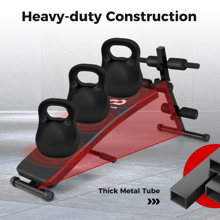 Fitness Adjustable Decline Sit Up Bench for Exercise
