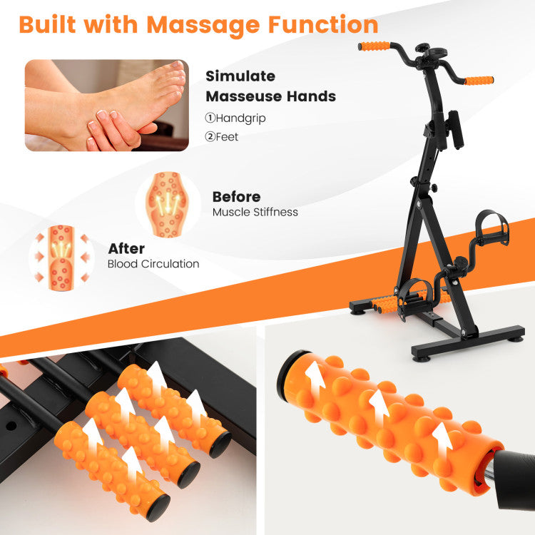 Fitness Adjustable LCD Pedal Exercise Bike with Massage