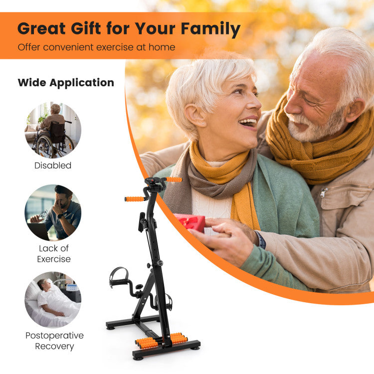Fitness Adjustable LCD Pedal Exercise Bike with Massage