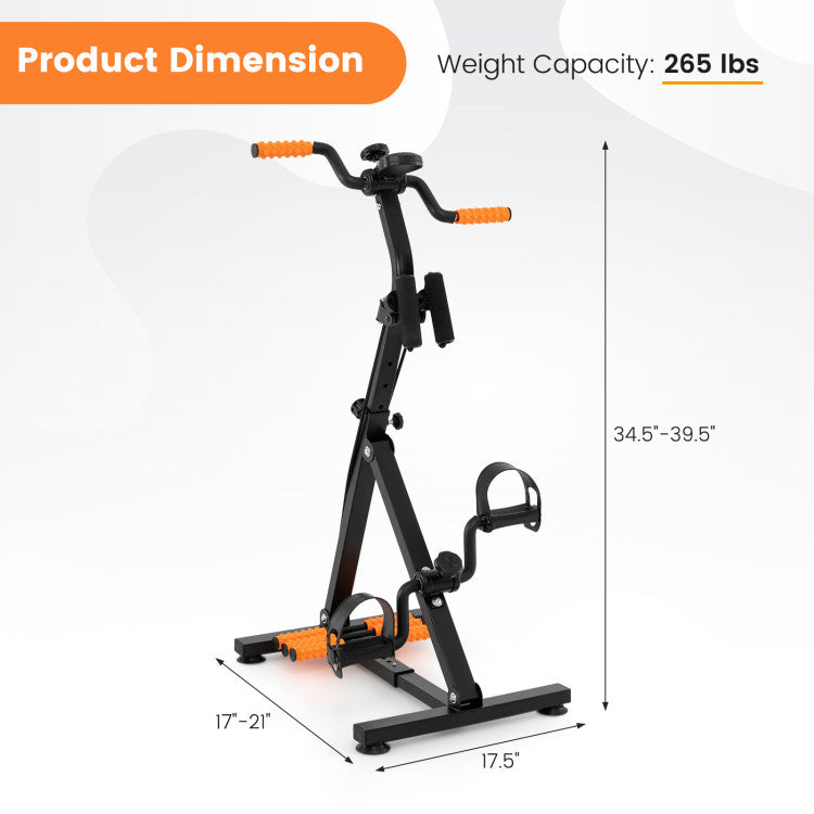 Fitness Adjustable LCD Pedal Exercise Bike with Massage