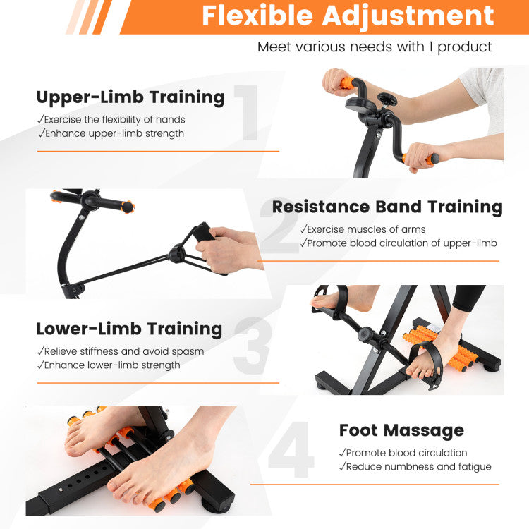 Fitness Adjustable LCD Pedal Exercise Bike with Massage
