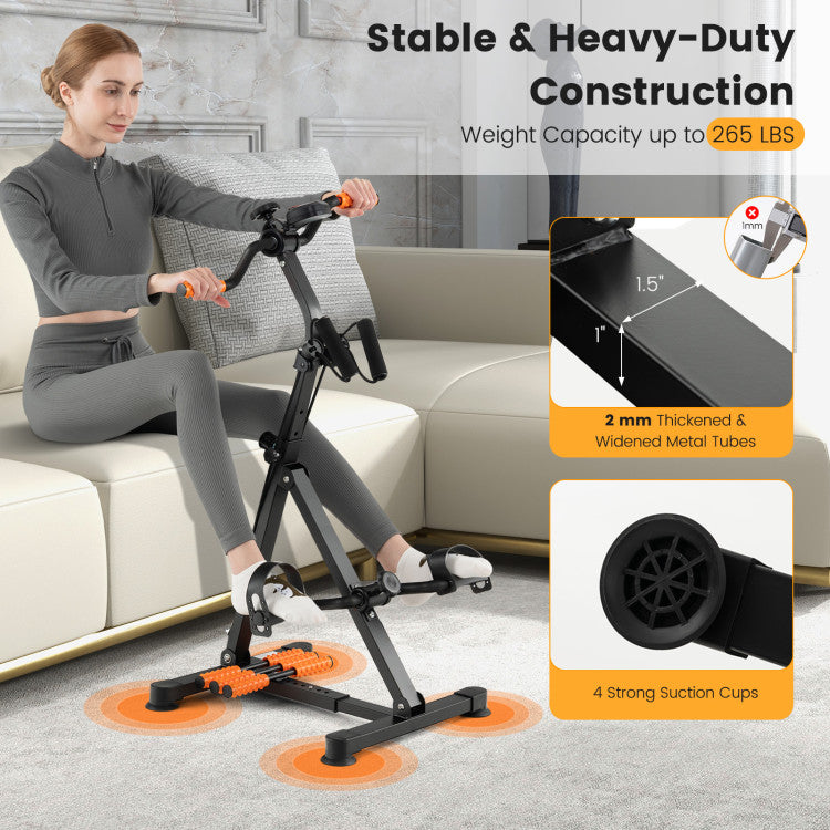 Fitness Adjustable LCD Pedal Exercise Bike with Massage