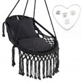 Outdoor Hanging Hammock Chair with Soft Seat Cushions and Sturdy Rope Chain
