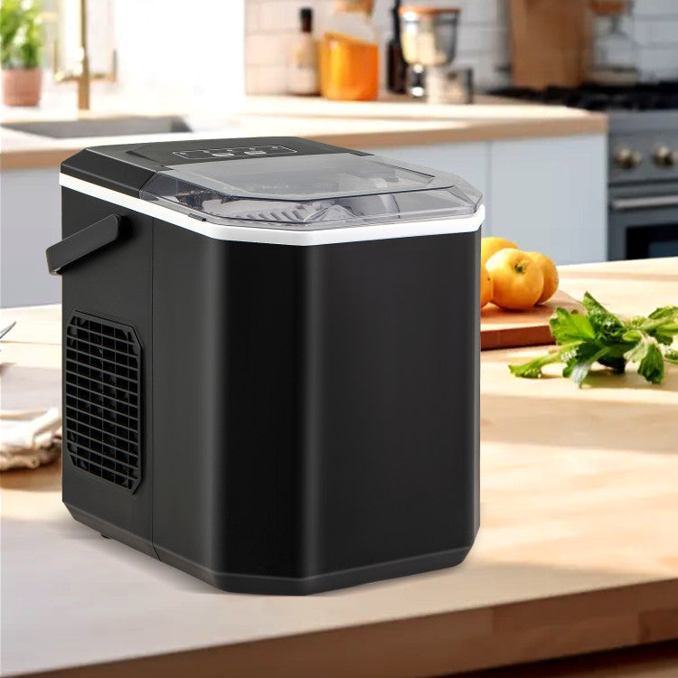 Appliance Ice Maker Countertop with Self-Cleaning for Home Kitchen Office Party