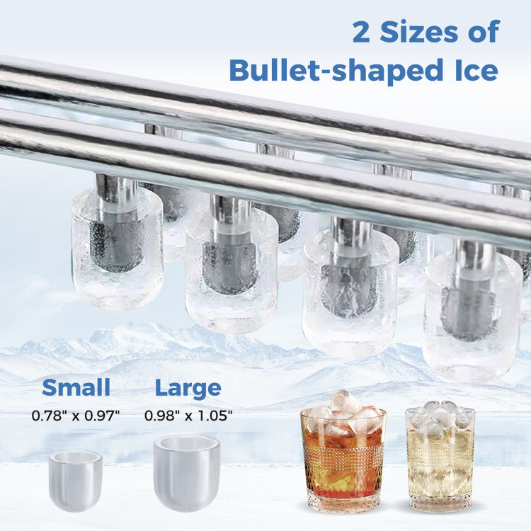 Appliance Ice Maker Countertop with Self-Cleaning for Home Kitchen Office Party