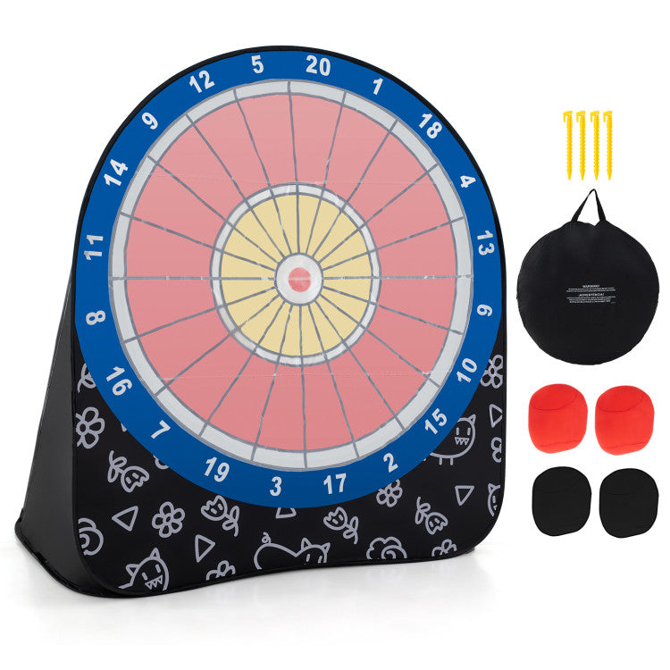 Outdoor Sport Game Large Dart Board for Kids with 4 Kick Balls