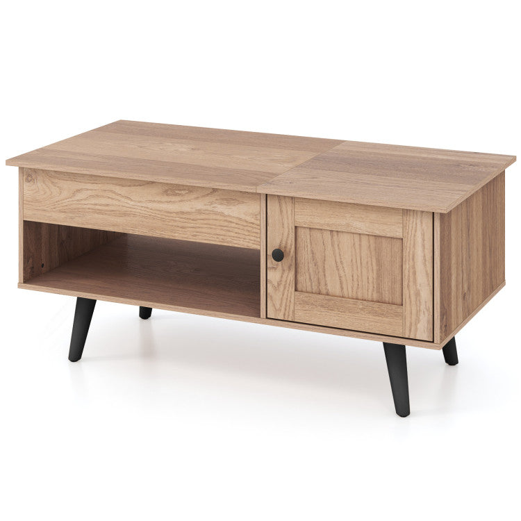 Home Lift Top Coffee Table with Storage and Hidden Compartment