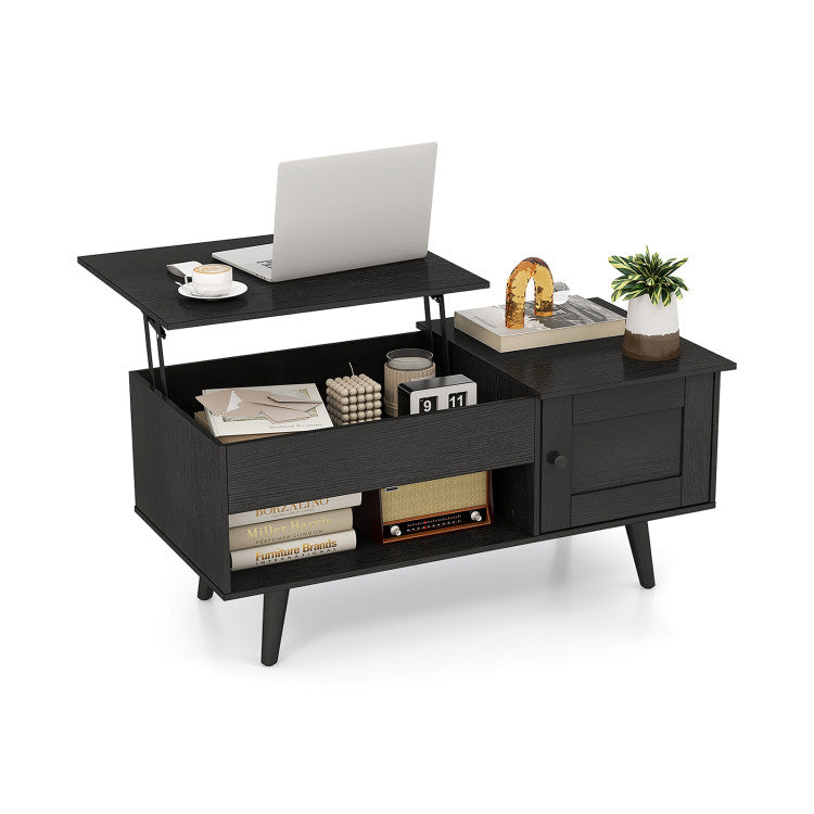 Home Lift Top Coffee Table with Storage and Hidden Compartment
