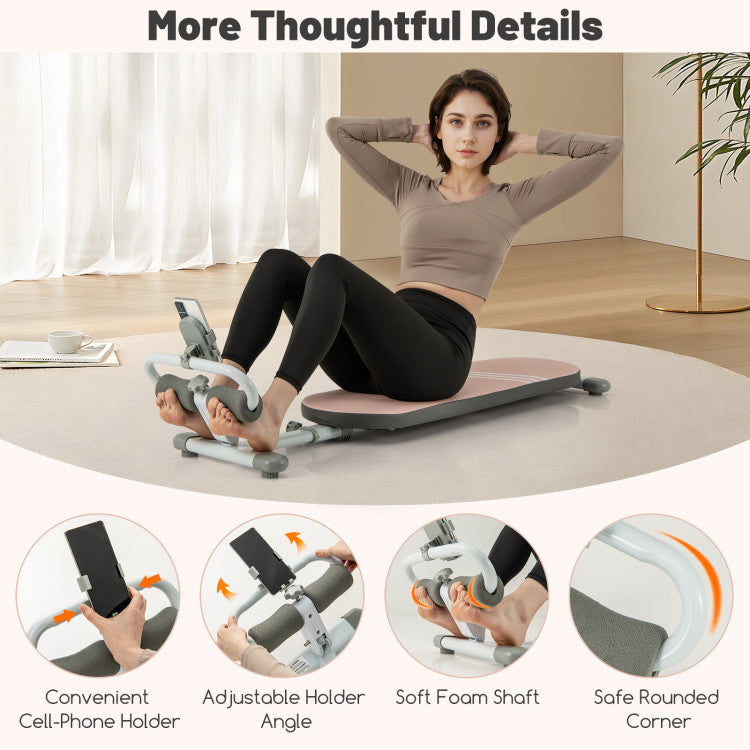 Fitness Multifunctional Sit Up Bench Workout Bench with 3 Gear Adjustable Angles and Adjustable Length