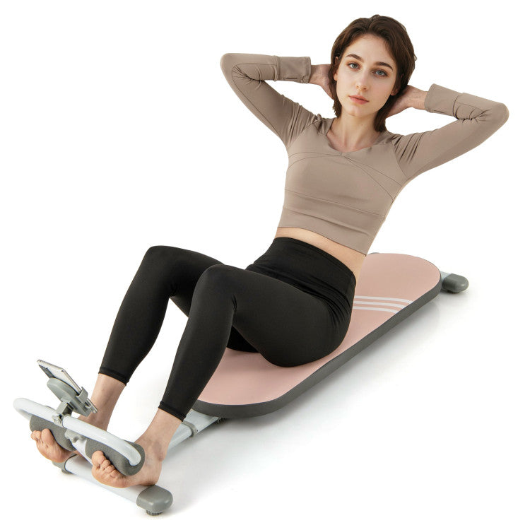 Fitness Multifunctional Sit Up Bench Workout Bench with 3 Gear Adjustable Angles and Adjustable Length