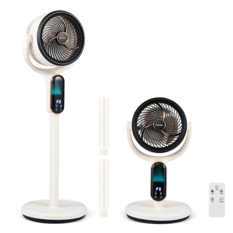 Applianace Oscillating Pedestal Fan with 8 Speeds Remote and 12H Timer