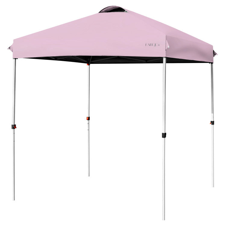 Outdoor 6.6 x 6.6 Feet Outdoor Pop-up Canopy Tent with Roller Bag