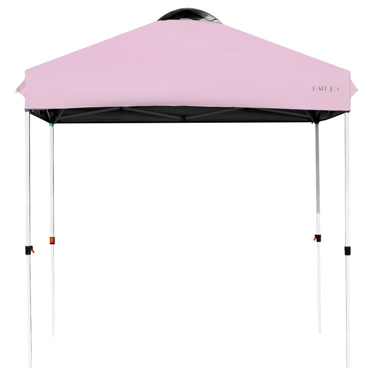 Outdoor 6.6 x 6.6 Feet Outdoor Pop-up Canopy Tent with Roller Bag