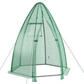 Outdoor 5.5 x 5.5 x 6 Feet Portable Mini Greenhouse with All-Weather PE Cover