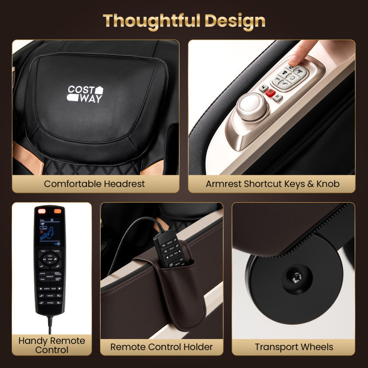 Luxury Relaxation 44 - Fully Body Massage Chair with Airbags and Waist Heater
