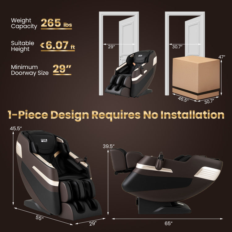 Luxury Relaxation 44 - Fully Body Massage Chair with Airbags and Waist Heater