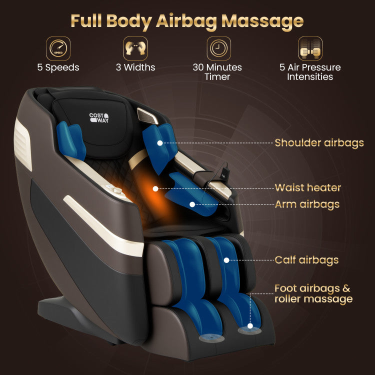 Luxury Relaxation 44 - Fully Body Massage Chair with Airbags and Waist Heater