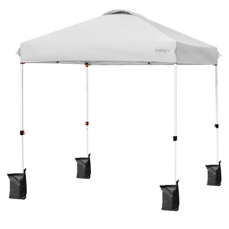 Outdoor 6.6 x 6.6 Feet Outdoor Pop-up Canopy Tent with Roller Bag