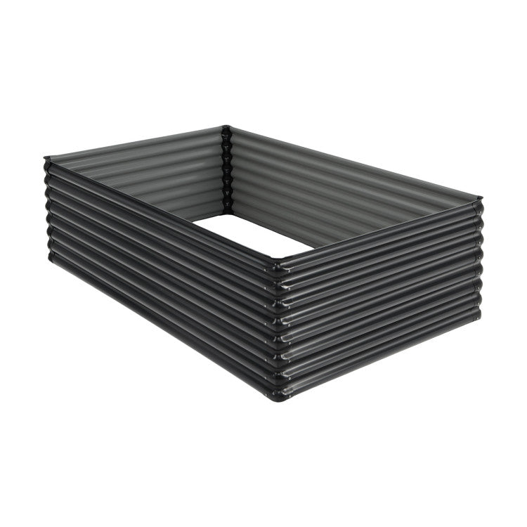 Outdoor 71 Inch Galvanized Metal Raised Garden Bed for Garden Backyard