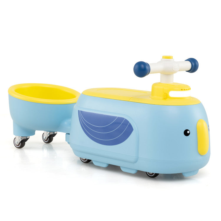 New Toddler Light Music Ride on Toy with Trailer