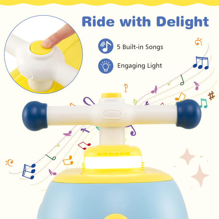 New Toddler Light Music Ride on Toy with Trailer