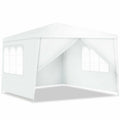 Outdoor 10 x 10 Feet Outdoor Side Walls Canopy Tent with 4 Removable Sidewalls