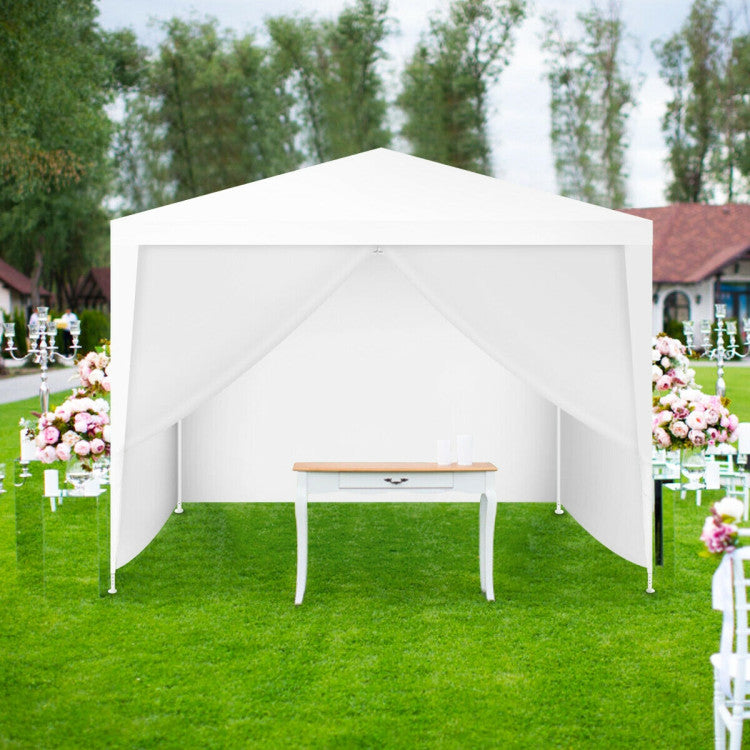 Outdoor 10 x 10 Feet Outdoor Side Walls Canopy Tent with 4 Removable Sidewalls
