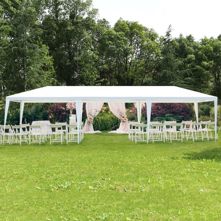 Outdoor 10 x 30 Feet Gazebo Canopy Tent with Connection Stakes and Wind Ropes NO WALLS