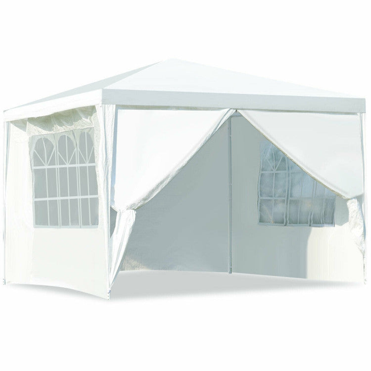 Outdoor 10 x 10 Feet Outdoor Side Walls Canopy Tent with 4 Removable Sidewalls