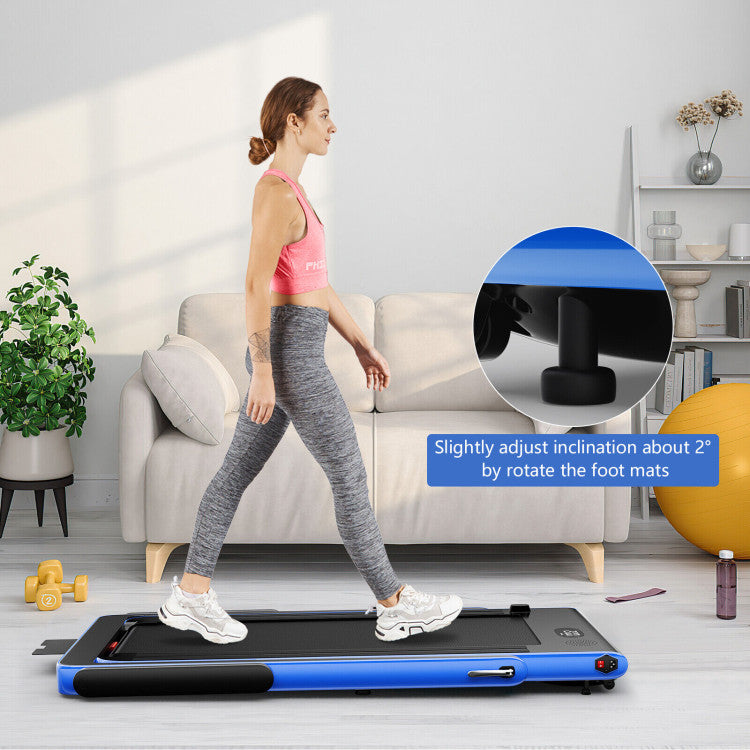 Fitness 2.25HP 2 in 1 Folding Treadmill with APP Speaker Remote Control