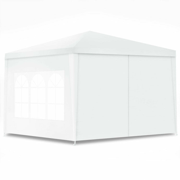 Outdoor 10 x 10 Feet Outdoor Side Walls Canopy Tent with 4 Removable Sidewalls