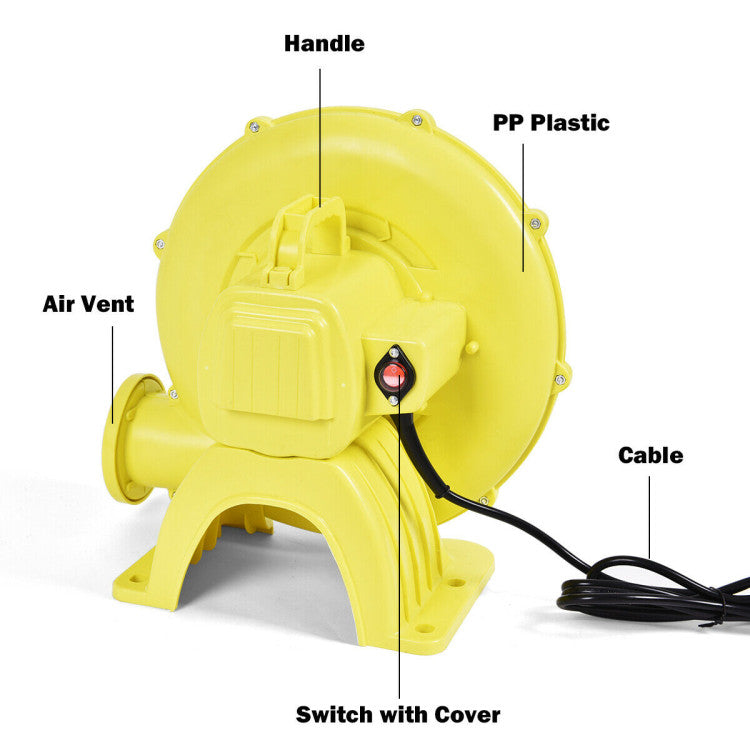 Outdoor 480 W 0.6 HP Air Blower Pump Fan for Inflatable Bounce House