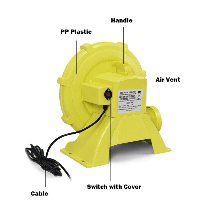 Outdoor Air Blower 735 W 1.0 HP Air Blower Pump Fan for Inflatable Bounce House