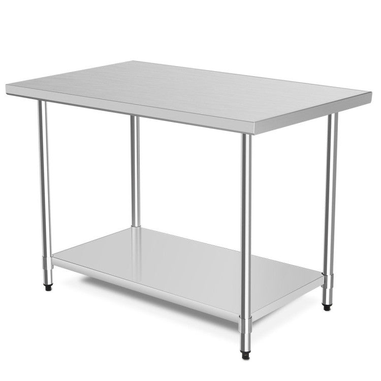Modern 30 x 48 Inch Stainless Steel Table Commercial Kitchen Worktable