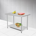 Modern 30 x 48 Inch Stainless Steel Table Commercial Kitchen Worktable