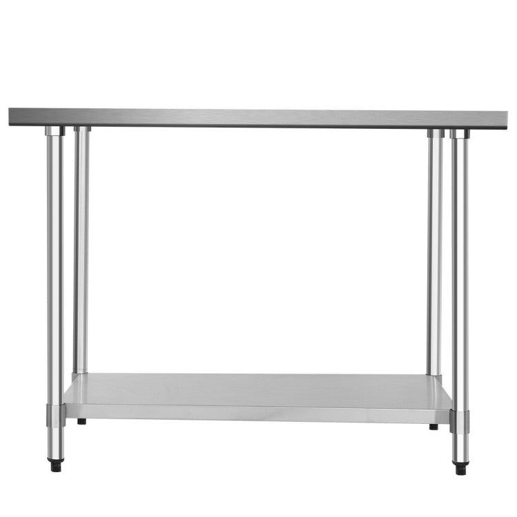 Modern 30 x 48 Inch Stainless Steel Table Commercial Kitchen Worktable