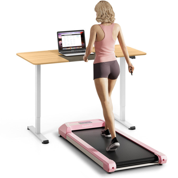 Fitness 2.25 HP Walking Pad with LED Display and Remote Control